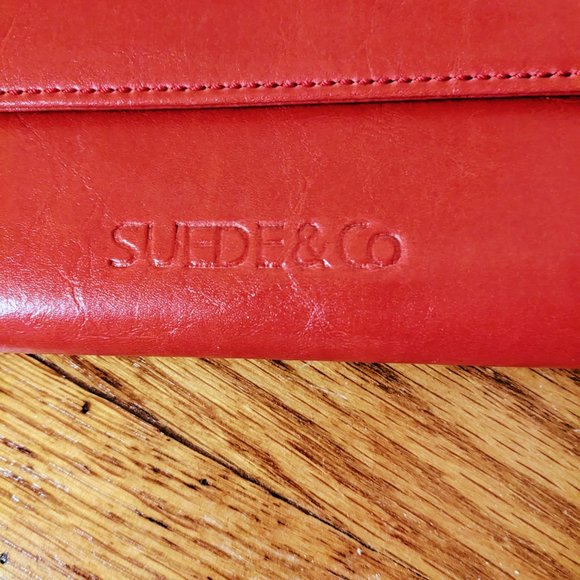 Red Leather Wallet (new) - Picture 3 of 5